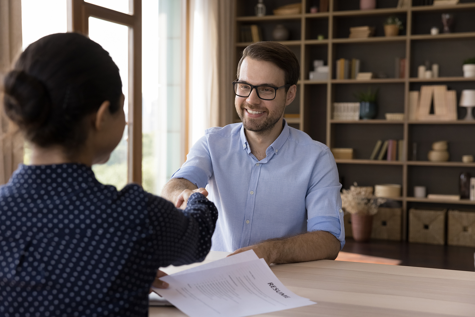 Job Candidate Showcases Soft Skills at Job Interview